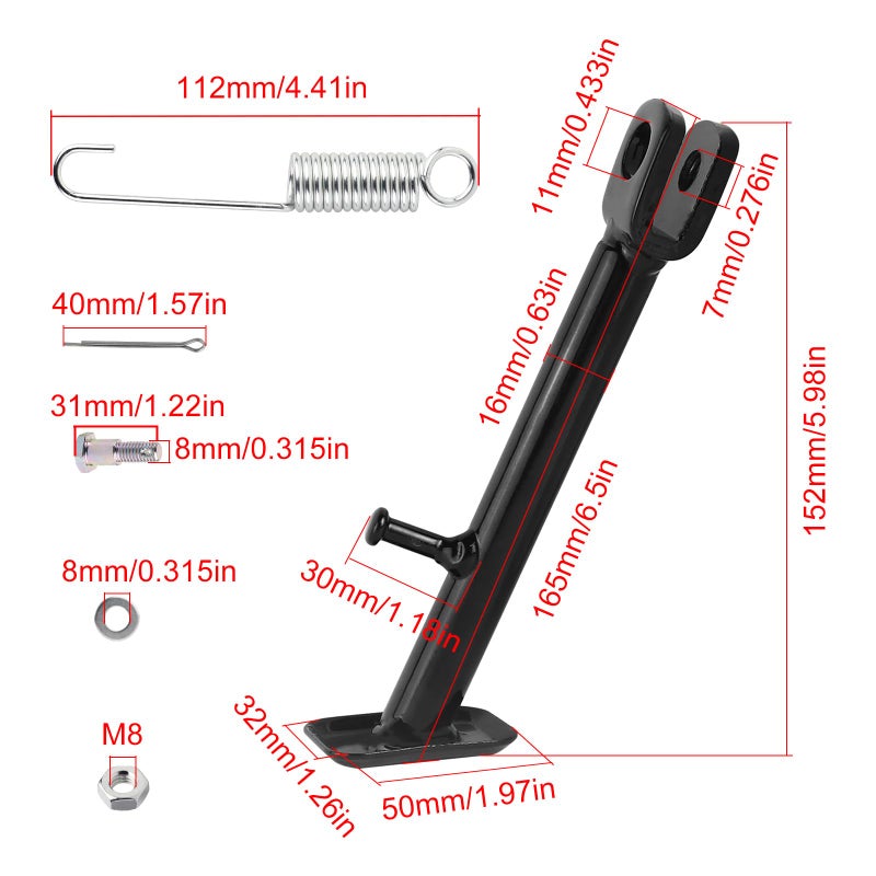 FLYPIG PW80 PY80 Side Stand Spring Kick for Yamaha Peewee PW PY Bolt Bike Parts - Image 2